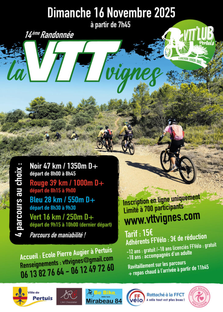 Flyer VTT VIGNES 2025