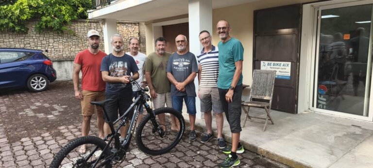 Apéro d'été chez Bruno Be Bike situé à Mirabeau et partenaire du club VTT LUB Pertuis